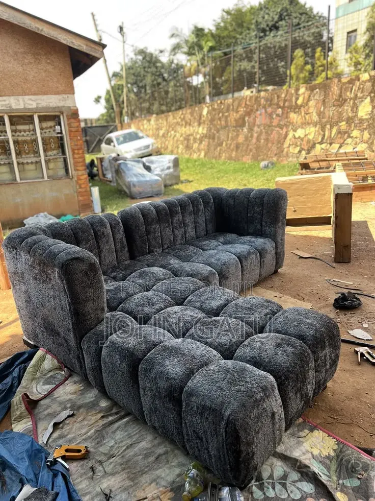 Gray Bubble Corner Seat