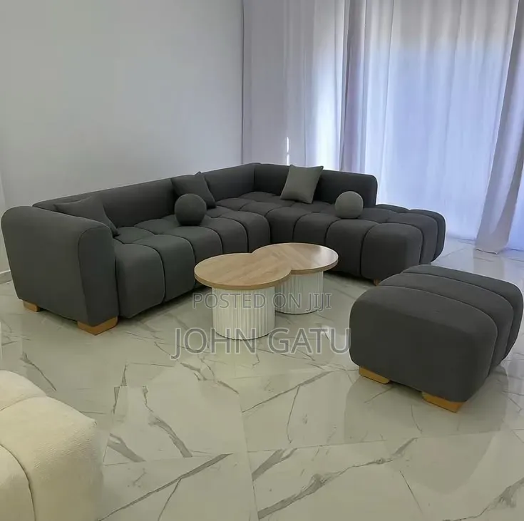 Gray Bubble Corner Seat