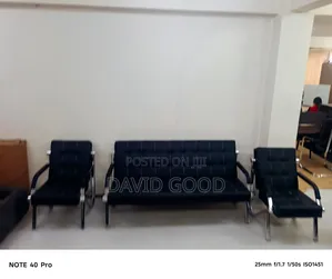 Black Office Sofa