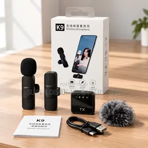 ,F15-2 Wireless Lavalier Mic 2TX Receiver for Android Phone Set