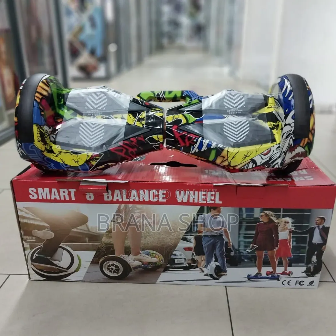 **8-Inch Graffiti LED Smart Self-Balancing Hoverboard **
