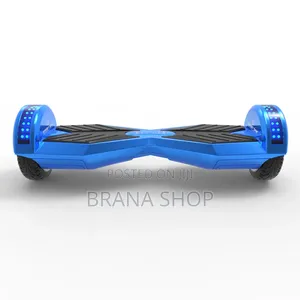 **Blue 8-Inch LED Self-Balancing Electric Scooter **