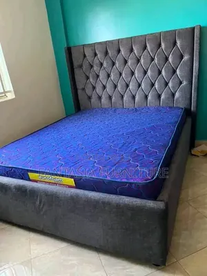 5 by 6 Dark Grey Bed