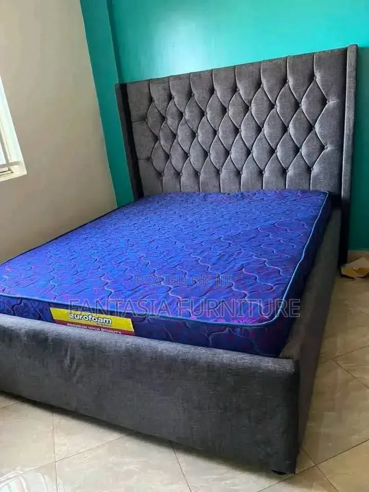5 by 6 Dark Grey Bed