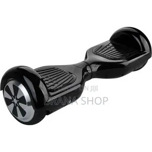 Black 8-Inch LED Self-Balancing Electric Scooter 