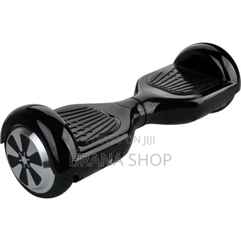 Black 8-Inch LED Self-Balancing Electric Scooter 