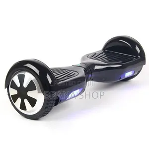 Black 8-Inch LED Self-Balancing Electric Scooter 