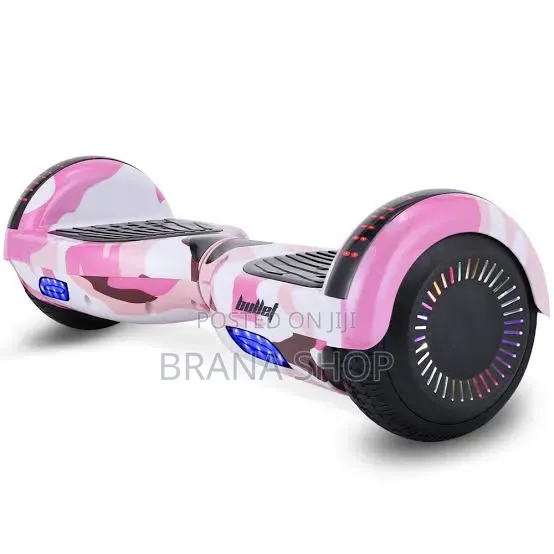 **Pink Tactical Combat Style 8-Inch LED Hoverboard **
