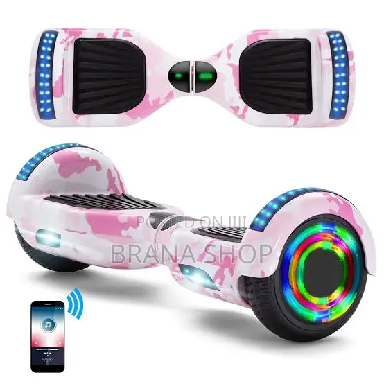 **8-Inch Pink Tactical Combat Self-Balancing Hoverboard **
