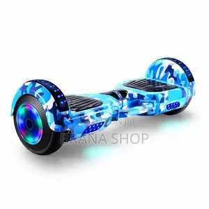 **Blue Tactical Combat 8-Inch LED Electric Hoverboard **