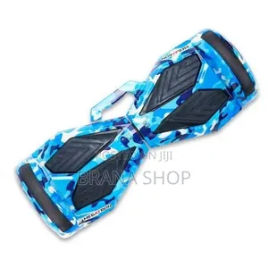 **Blue 8-Inch Tactical Combat Style Electric Hoverboard **