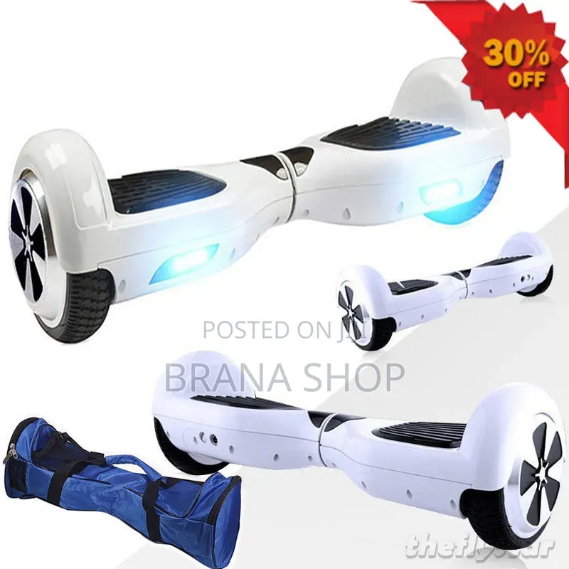**8 Inch LED Self-Balancing Hoverboard – White **