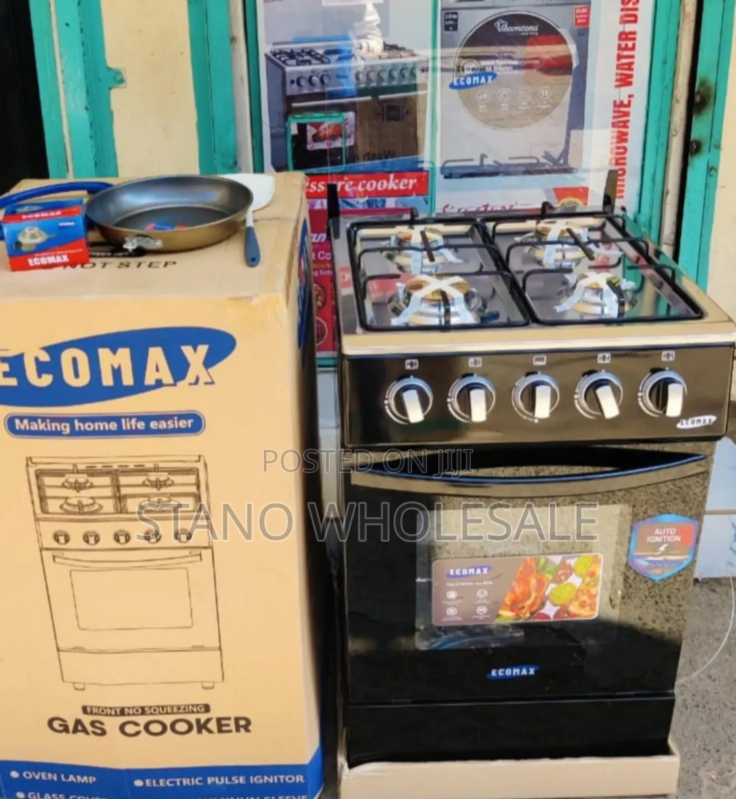 Ecomax 55*55 Full Gas Standing Cooker