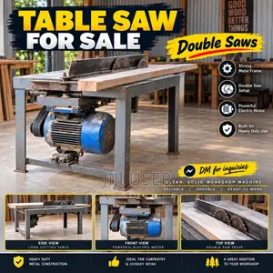 Double-Saw Table Saw for Sale — 2 Units Available Immediately!