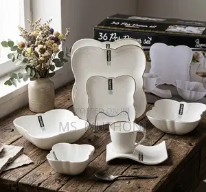 Butterfly Wing Luxurious Porcelain Dinnerware (36 PCs (