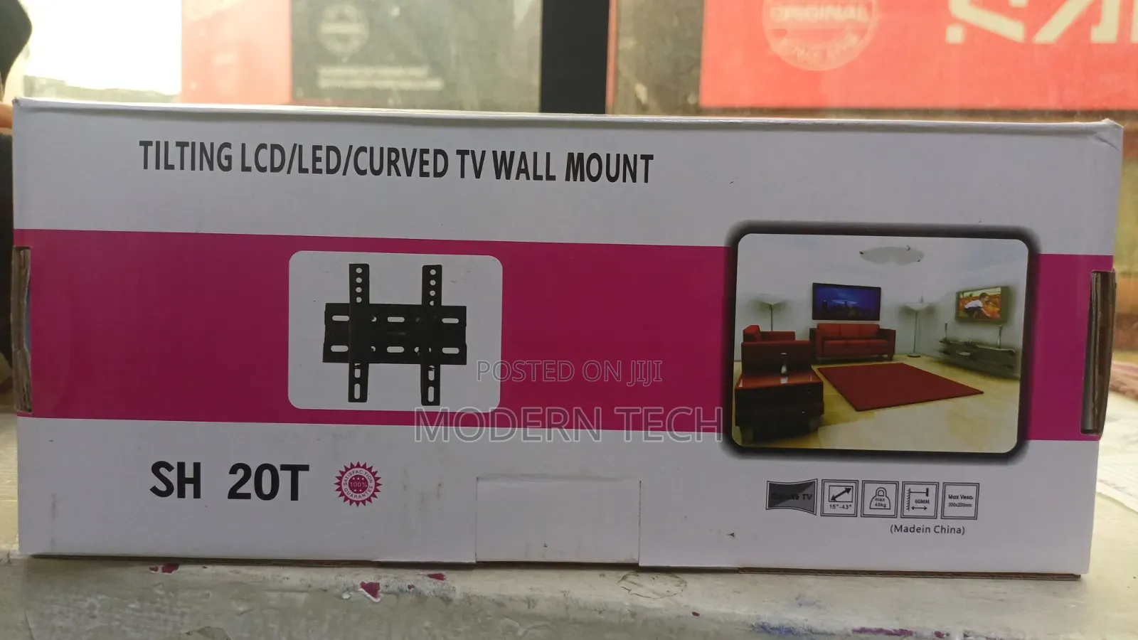 15-43 Inch Skilltech 20T Adjustable Tilt TV Wall Mount