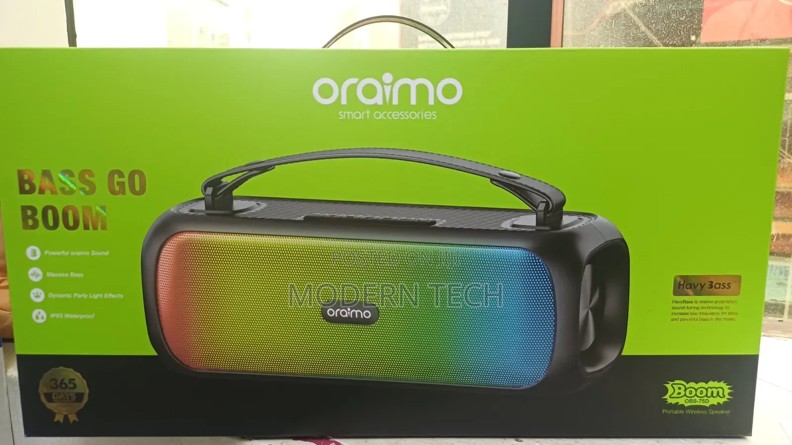 Oraimo Boom 30W Portable Wireless Speaker – 8HRS Playtime