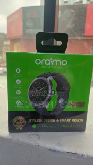 Oraimo Watch 6R 1.39" Full Touch Smartwatch – IP68 Waterproof