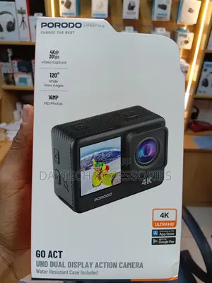 Porodo Go Act UHD Dual Display Action Camera
