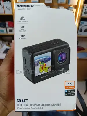 Porodo Go Act UHD Dual Display Action Camera