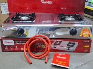 Ramtons 2-Burner Stainless Steel Gas Cooker - Pt