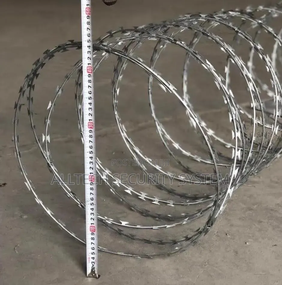 450mm (10meters) Galvanized Silver Razors Wire