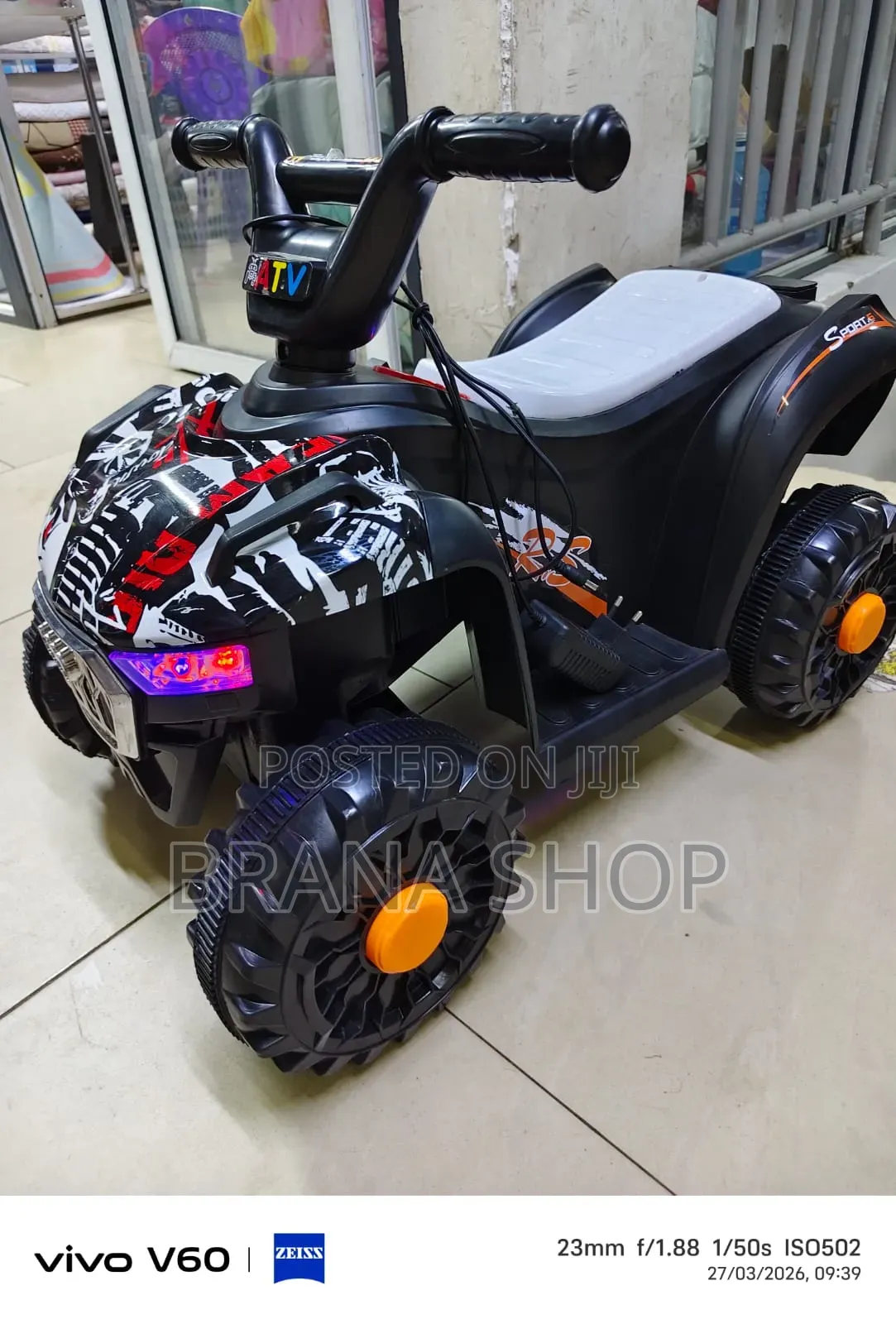 Battery-Powered Electric Ride-on ATV Quad Bike – Graffiti 