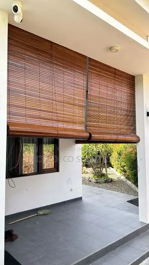 Balcony Bamboo Roll Up Blinds - Heavy Duty Outdoor Privacy Shade