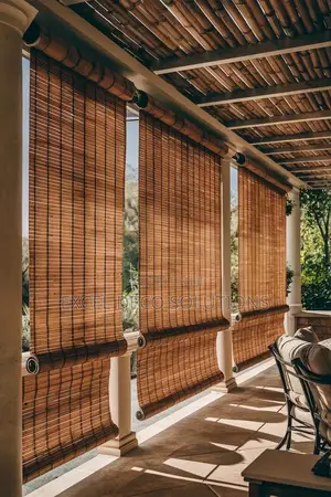 Bamboo Privacy Blinds - Light Filtering Woven Wood Window Covers