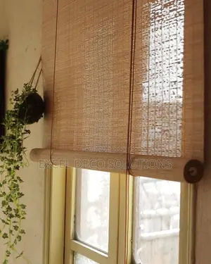 Wooden Bamboo Window Blinds - Decorative Interior Sun Shade Blinds