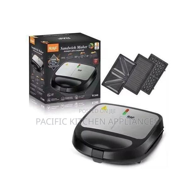 RAF Multifunctional Sandwich Maker, 3 in 1 -Waffle Maker, - thumbnail 2