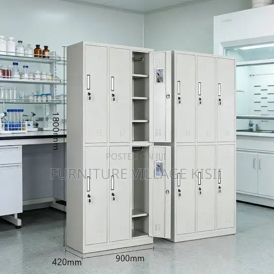 Office Cabinet; 6-Compartment Metal Storage Cabinet