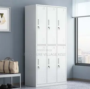 Office Cabinet; 6-Compartment Metal Storage Cabinet