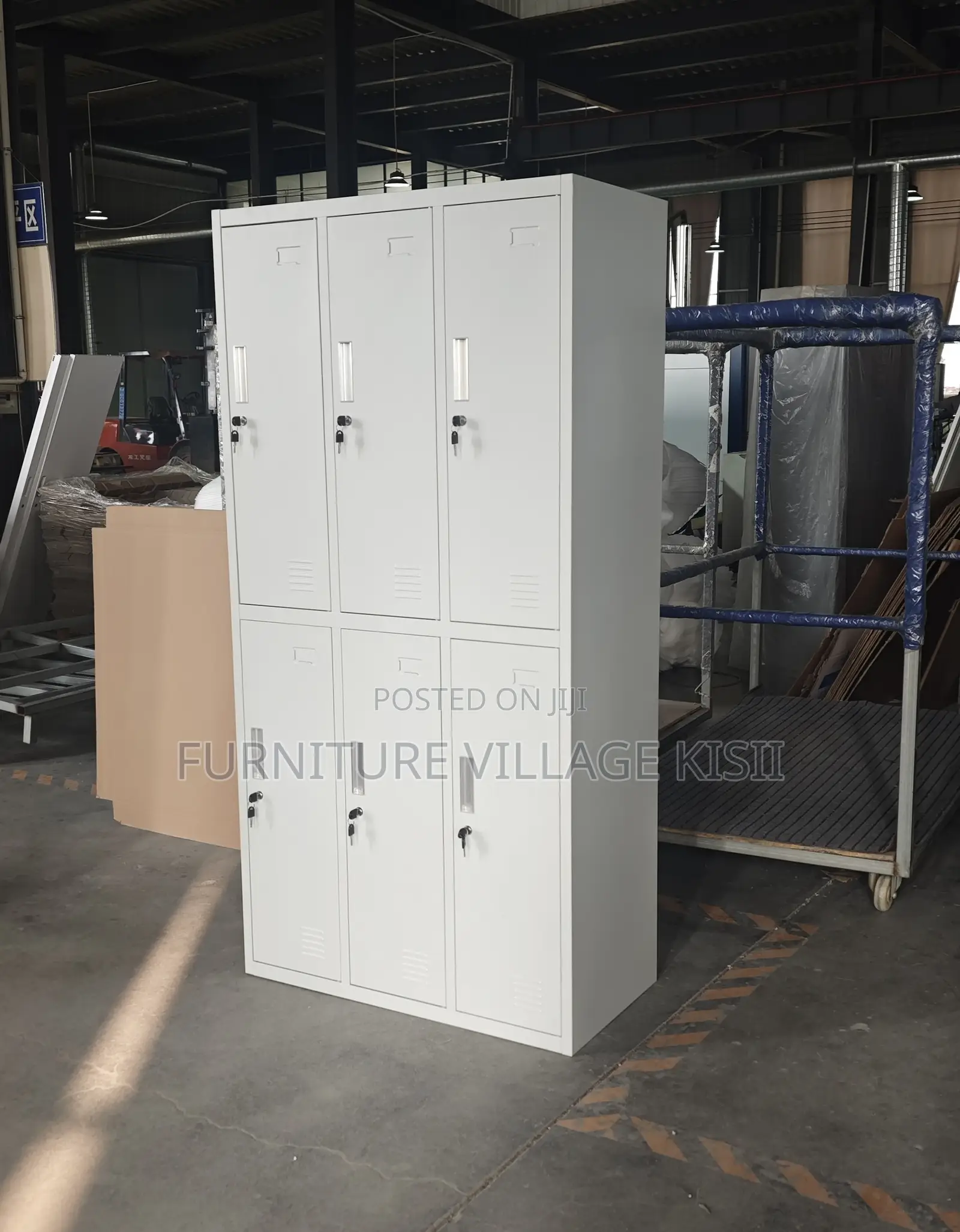 Office Cabinet; 6-Compartment Metal Storage Cabinet