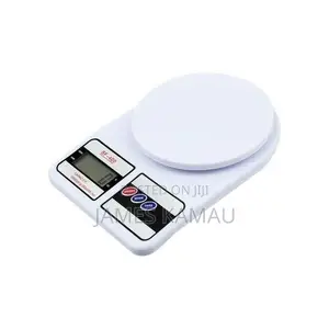 LCD Digital Kitchen Tool Food Weighing Scales -White