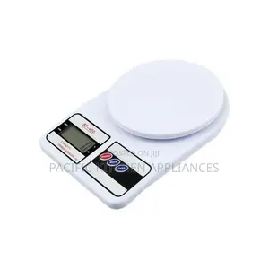 LCD Digital Kitchen Tool Food Weighing Scales -White