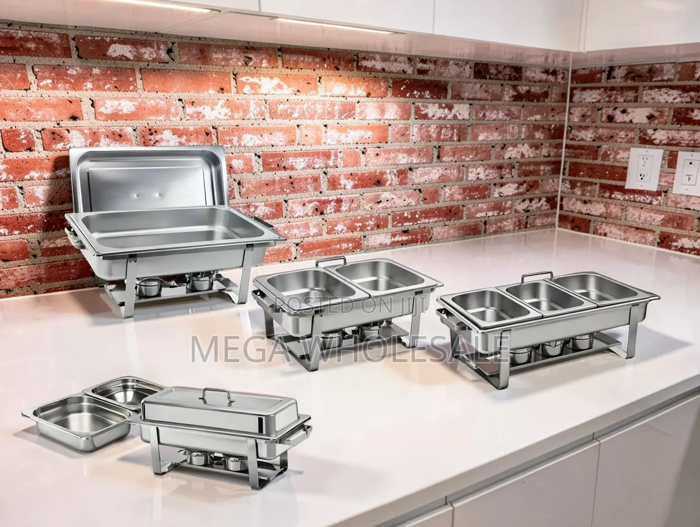 Premium Buffet Set 11L Stainless Steel Triple Chafing Dish