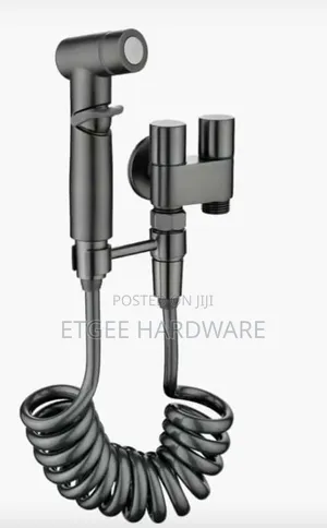 Arabic Shower With Valve and Holder Grey