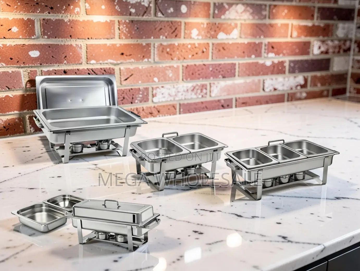 Premium Buffet Set 11L Stainless Steel Triple Chafing Dish