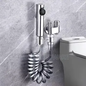 Arabic Shower With Valve and Holder Silver