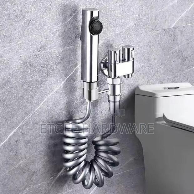 Arabic Shower With Valve and Holder Silver - main view