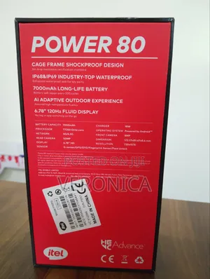 New Itel Power 80 128 GB Black