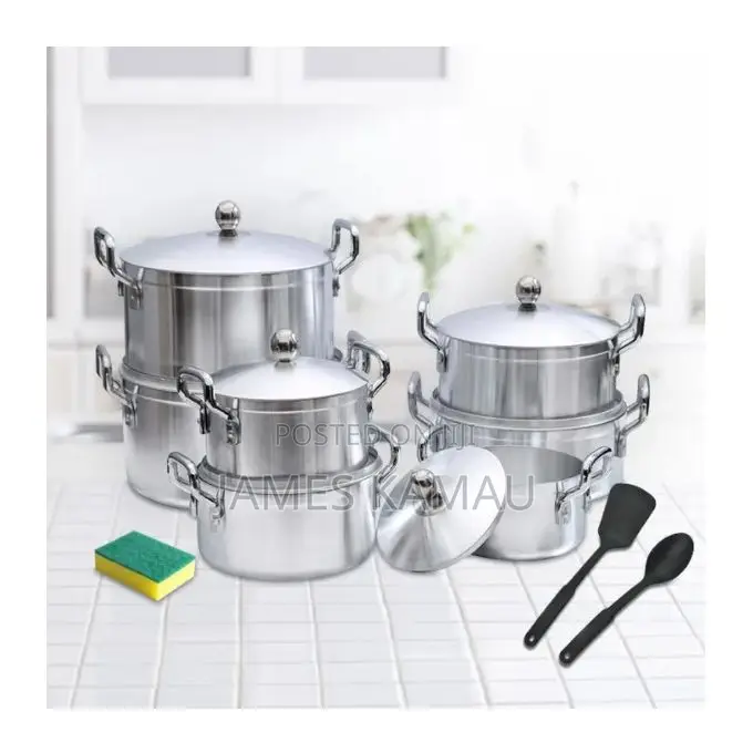 TC 17 Pieces Heavy Aluminium Cooking Pot Sufuria Set