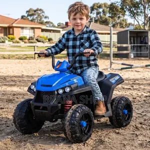 **Blue Battery-Powered Electric ATV Quad Bike **