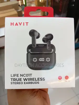 The Havit Life NC01T (TW984) True Wireless Stereo Earbuds in Black