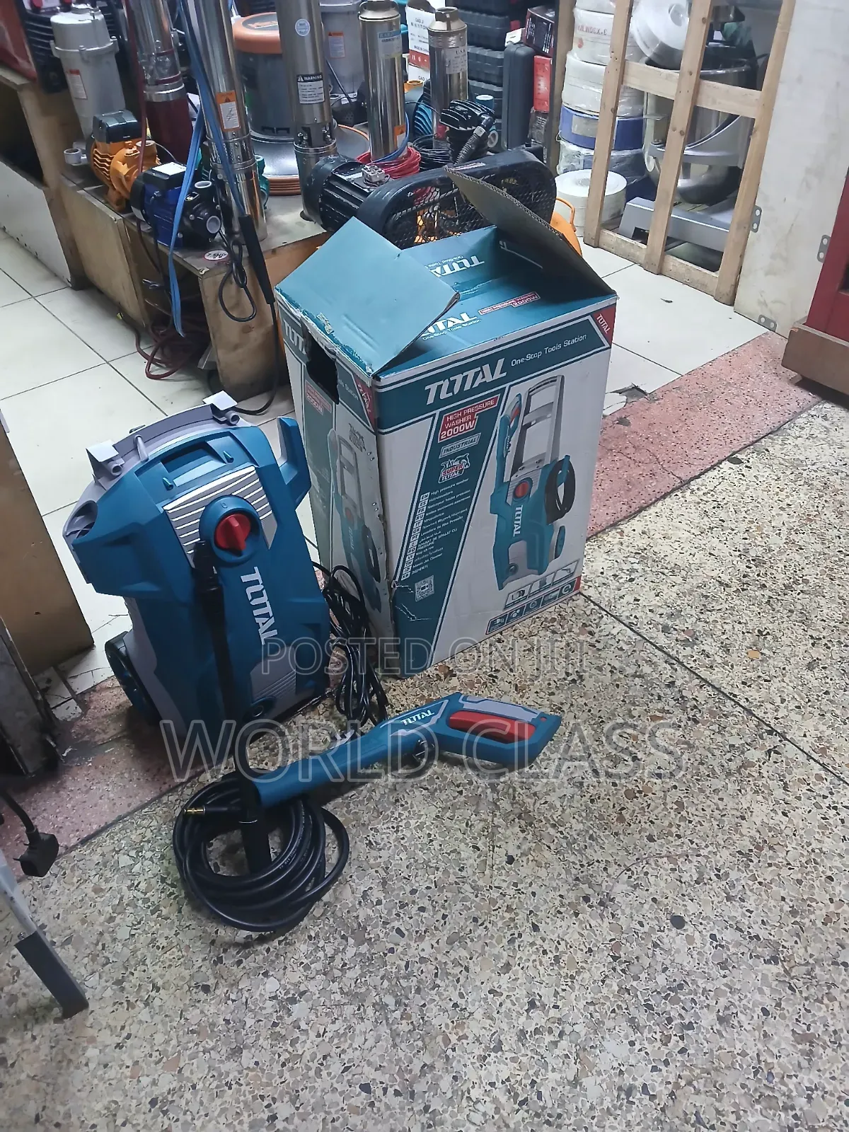 TOTAL Industrial High Pressure Car Washer 2000W