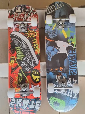 Skateboard With Rubber Wheels