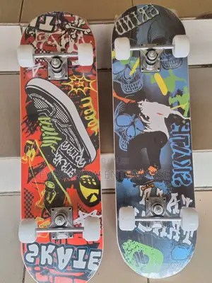 Skateboard With Rubber Wheels