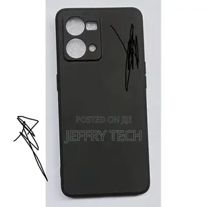 Oppo Reno 7 Silicon Back Cover Case - Black