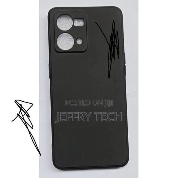 Oppo Reno 7 Silicon Back Cover Case - Black - main view